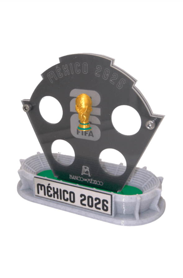 Exhibidor De Monedas Conmemorativas Mundial 2026 ESTADIO