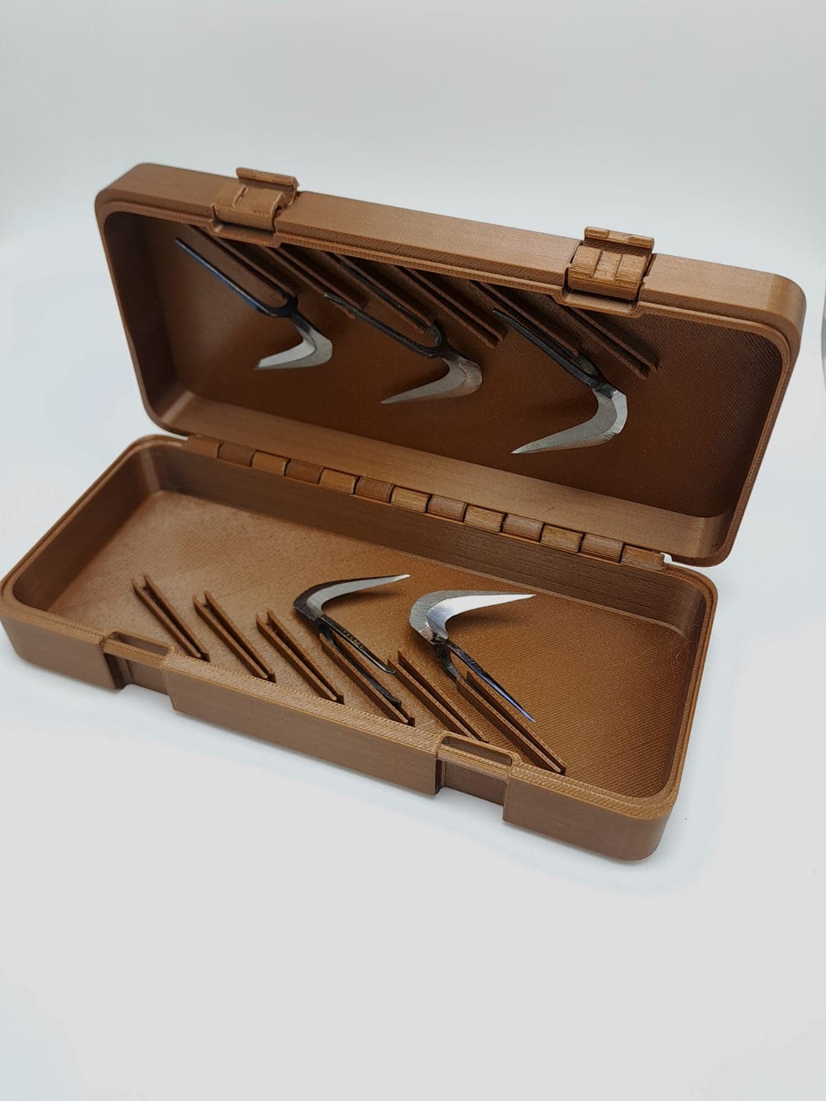 Caja Para Navajas 12 Pzas Para Gallos Pelea Formex.3d